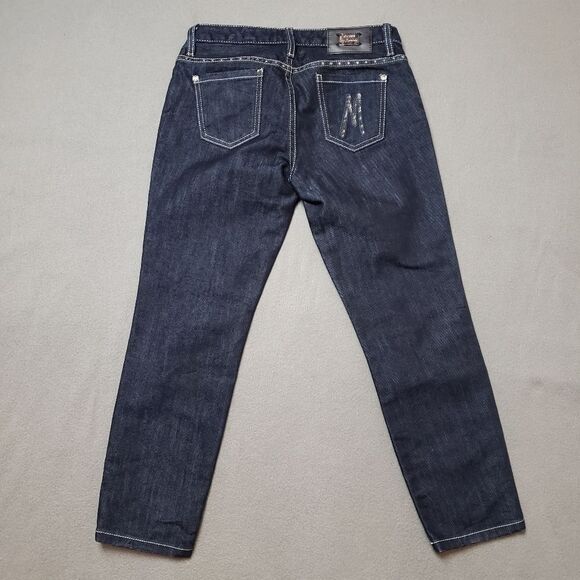 Guess by Marciano Denim - Guess By Marciano Skinny Jean Dark Wash Denim Cropped